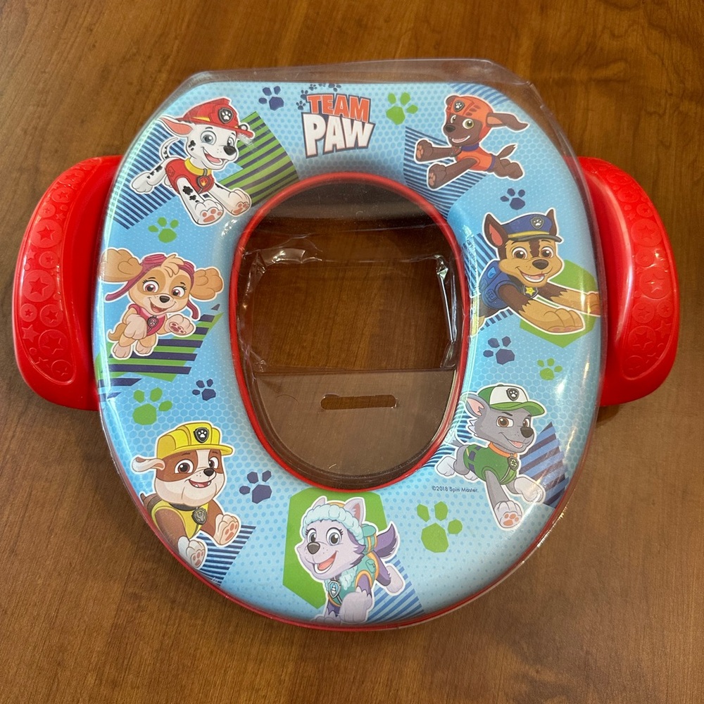 Paw Patrol Soft Seat Kids Toilet Seat with Handles